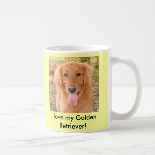 Goldener Retriever-Kaffee-Tasse Kaffeetasse (Rechts)