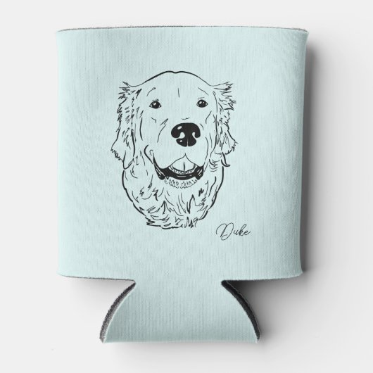 Goldener Retriever kann kühler werden. Dosenkühler (Vorderseite)