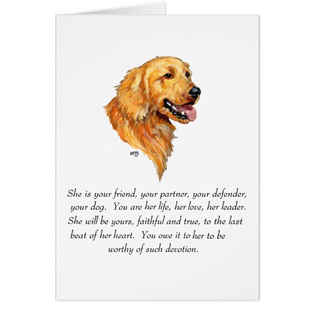 Goldener Retriever Keepake (Vorne)