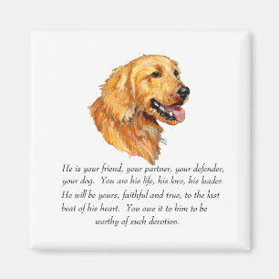 Goldener Retriever Keepake Magnet