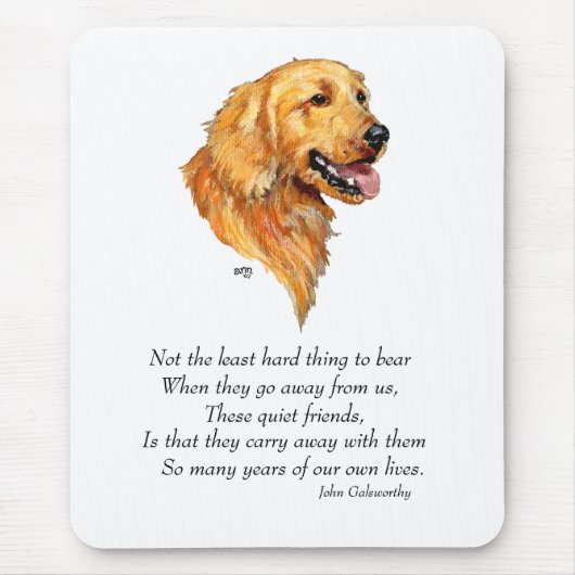 Goldener Retriever Keepake Mousepad (Vorne)