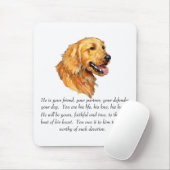 Goldener Retriever Keepake Mousepad (Mit Mouse)