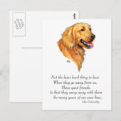 Goldener Retriever Keepake Postkarte (Vorne/Hinten)