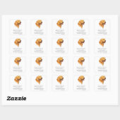 Goldener Retriever Keepake Quadratischer Aufkleber (Blatt)