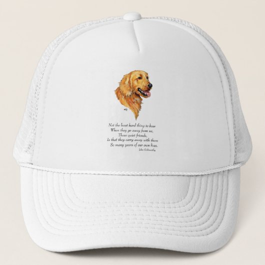 Goldener Retriever Keepake Truckerkappe (Vorderseite)