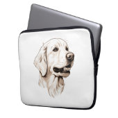 Goldener Retriever Laptopschutzhülle (Vorderseite Links)