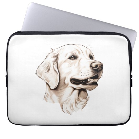 Goldener Retriever Laptopschutzhülle (Vorderseite)
