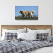 Goldener Retriever läuft 3 Leinwanddruck (Insitu (Schlafzimmer))