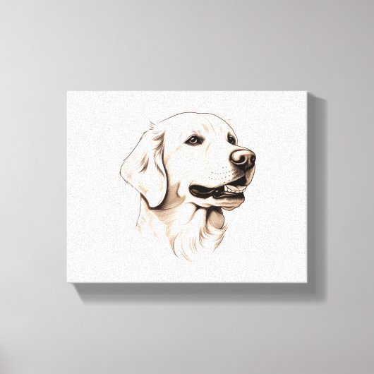 Goldener Retriever Leinwanddruck (Vorderseite)