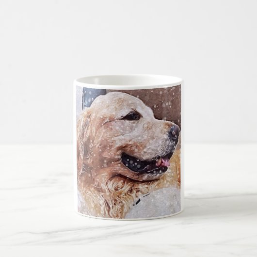 Goldener Retriever-Liebe Kaffeetasse (Mittel)