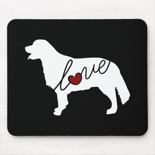 Goldener Retriever-Liebe Mousepad (Vorne)