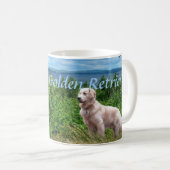 Goldener Retriever-Liebe-Tasse Kaffeetasse (VorderseiteRechts)
