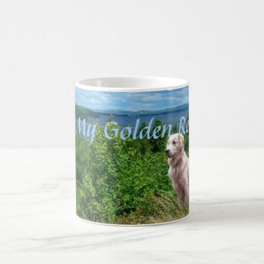 Goldener Retriever-Liebe-Tasse Kaffeetasse (Mittel)