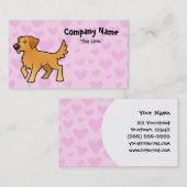 Goldener Retriever-Liebe Visitenkarte (Vorne/Hinten)