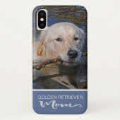 Goldener Retriever-Mama addieren Ihr HundeFoto Case-Mate iPhone Hülle (Rückseite)