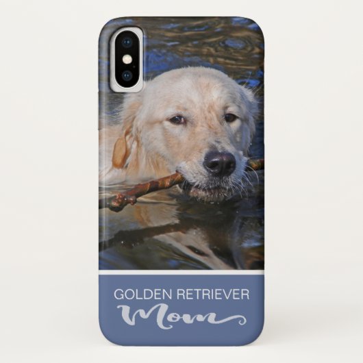 Goldener Retriever-Mama addieren Ihr HundeFoto Case-Mate iPhone Hülle (Rückseite)