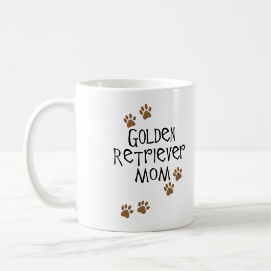 Goldener Retriever-Mama Kaffeetasse (Links)