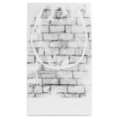 Goldener Retriever mit Baseball und Handschuh Kleine Geschenktüte (Rückseite)