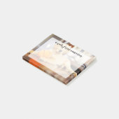 Goldener Retriever mit Basketballspielzeug Post-it Klebezettel (angewinkelt)