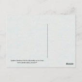 Goldener Retriever mit einem Schmetterling auf der Postkarte (Rückseite)