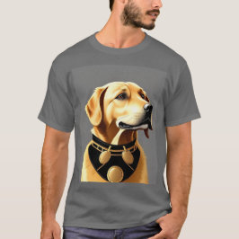 Goldener Retriever mit elegantem Collar T-Shirt