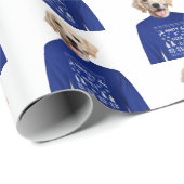 Goldener Retriever mit kühlem Pulli Geschenkpapier (Rolleneckpunkt)