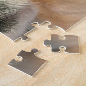 Goldener Retriever mit Rote Rose Valentine Liebe Puzzle (Seite)