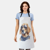 Goldener Retriever mit Sonnenbrille Schürze (Getragen)