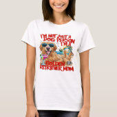 Goldener Retriever mit Sonnenbrille und Drink T-Shirt (Vorderseite)