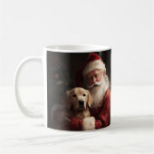 Goldener Retriever mit Weihnachten Kaffeetasse (Links)