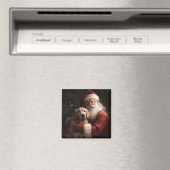 Goldener Retriever mit Weihnachten Magnet (In Situ (Geschirrspüler))