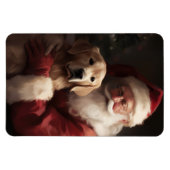 Goldener Retriever mit Weihnachten Magnet (Horizontal)