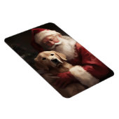 Goldener Retriever mit Weihnachten Magnet (Rechte Seite)