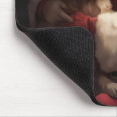 Goldener Retriever mit Weihnachten Mousepad (Ecke)