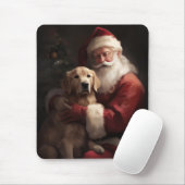 Goldener Retriever mit Weihnachten Mousepad (Mit Mouse)