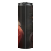 Goldener Retriever mit Weihnachten Thermosbecher (Rückseite)