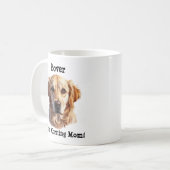 Goldener Retriever, Name des Hundes hinzufügen, Fo Kaffeetasse (Vorderseite Links)