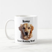 Goldener Retriever, Name des Hundes hinzufügen, Fo Kaffeetasse (Links)