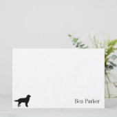 Goldener Retriever-personalisiertes Briefpapier (Stehend Vorderseite)