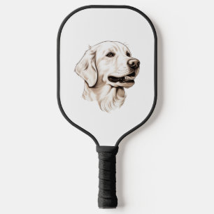 Goldener Retriever Pickleball Schläger