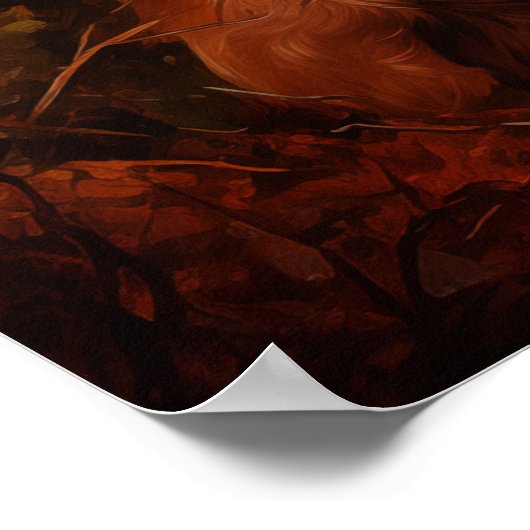 Goldener Retriever Poster (Ecke)