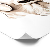 Goldener Retriever Poster (Ecke)