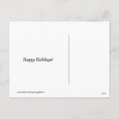 Goldener Retriever Sage Weihnachtskarte Feiertagspostkarte (Rückseite)