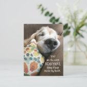 Goldener Retriever Schöne Sache Liebe Postkarte (Stehend Vorderseite)