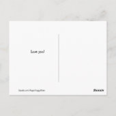 Goldener Retriever Schöne Sache Liebe Postkarte (Rückseite)