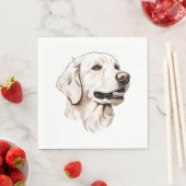 Goldener Retriever Serviette (Beispiel)