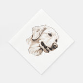 Goldener Retriever Serviette (Ecke)