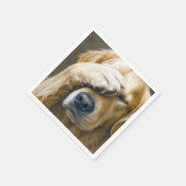 Goldener Retriever Serviette (Ecke)