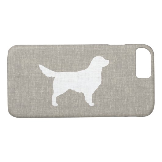 Goldener Retriever-Silhouette Case-Mate iPhone Hülle (Rückseite (Horizontal))