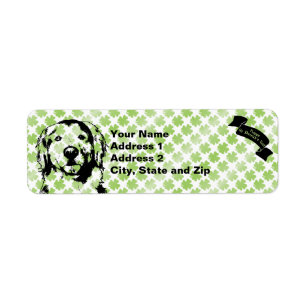 Goldener Retriever-Silhouette St. Patricks -